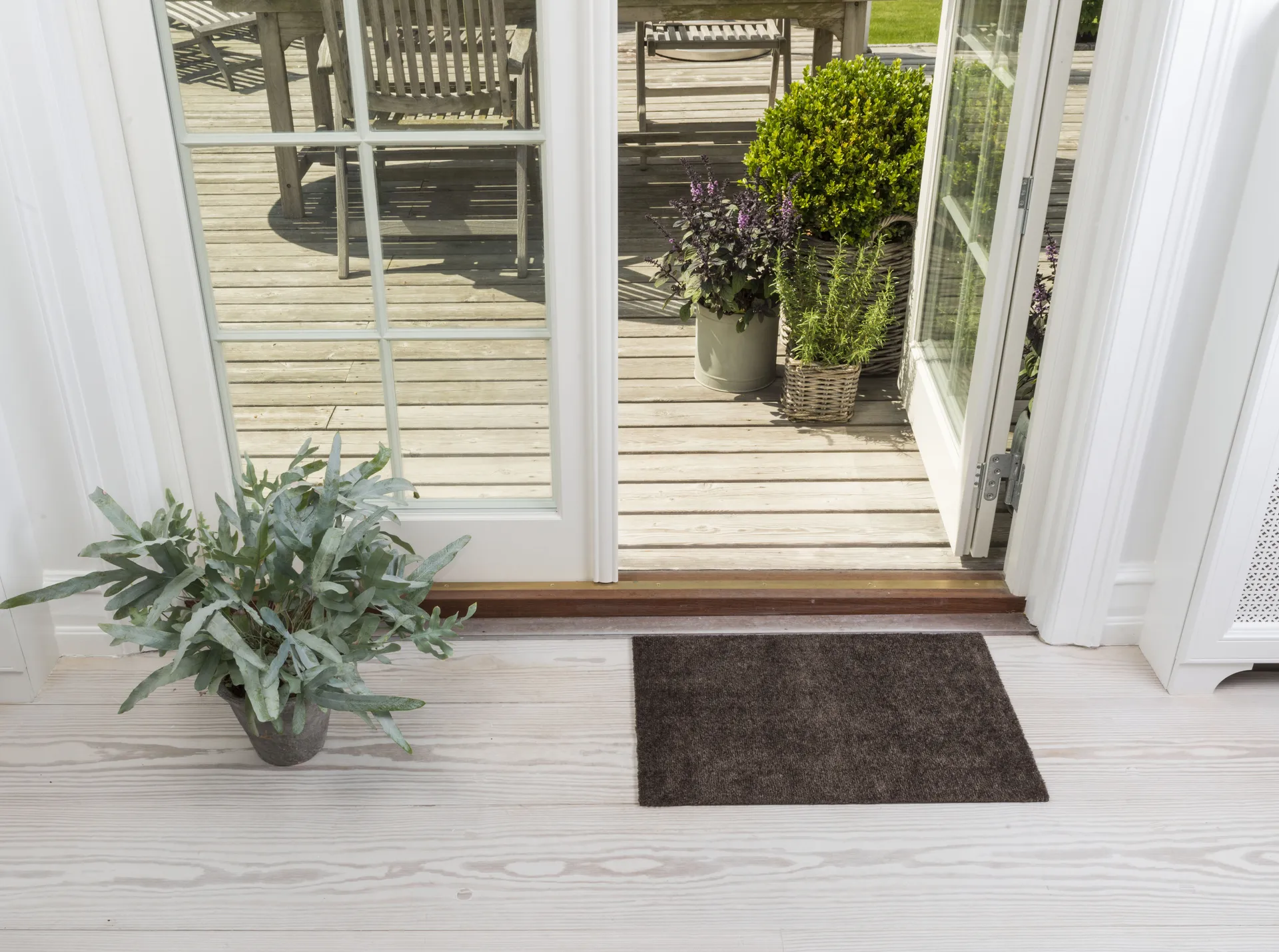 Unicolor dörrmatta, Brown, 40x60 cm tica copenhagen