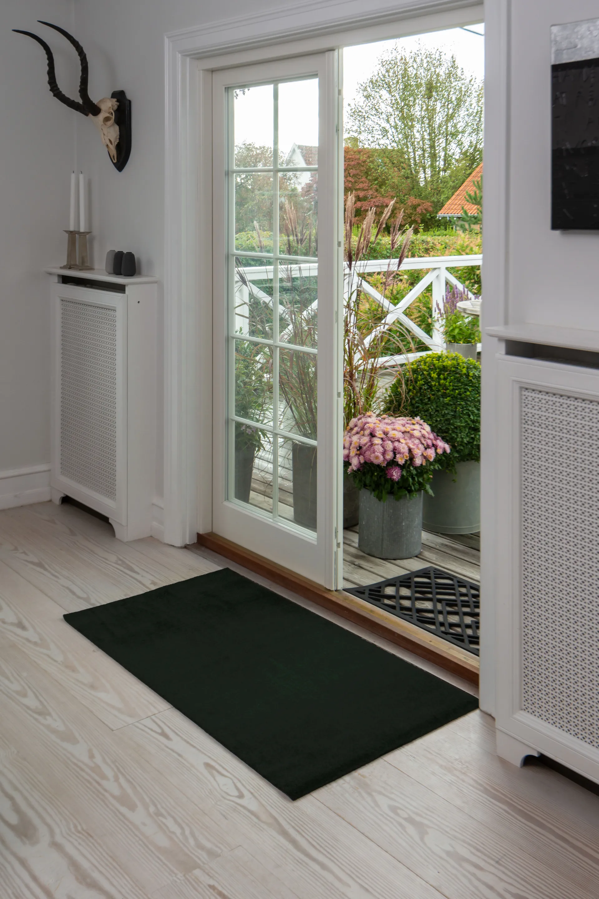 Unicolor gångmatta, Black, 67x120 cm tica copenhagen