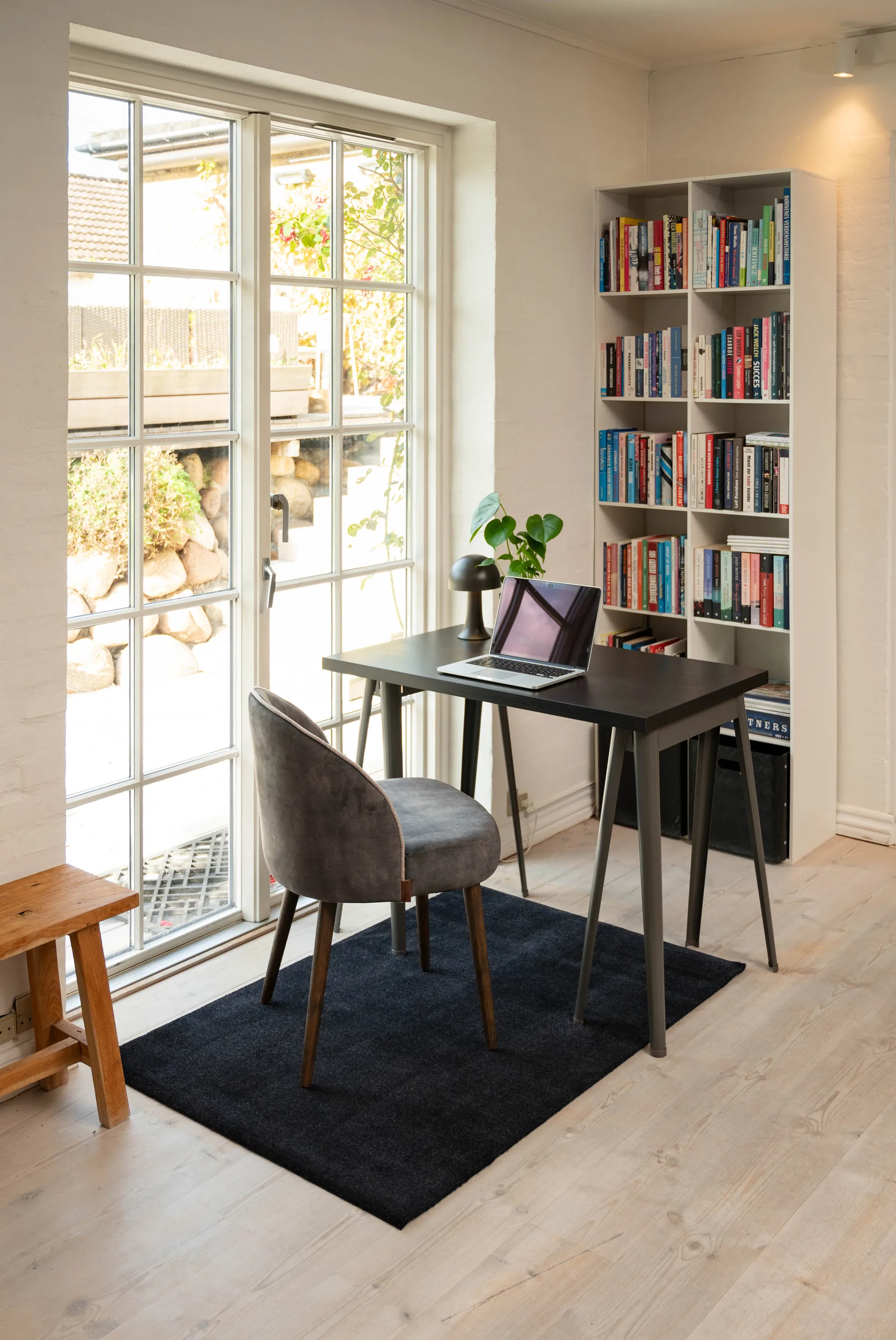 Unicolor gångmatta, Black, 90x130 cm tica copenhagen