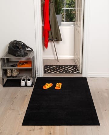 Unicolor gångmatta - Black, 90x130 cm - tica copenhagen