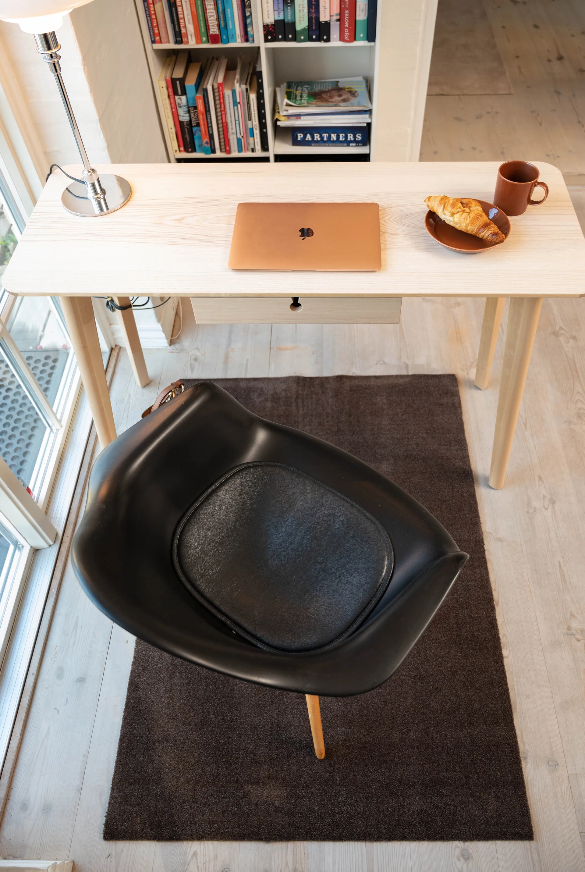 Unicolor gångmatta, Brown, 90x130 cm tica copenhagen