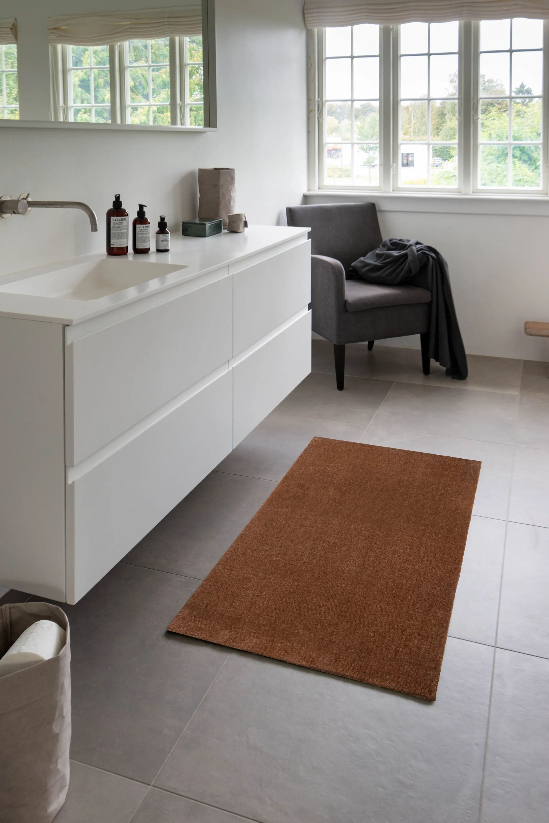 Unicolor gångmatta, Cognac, 67x120 cm tica copenhagen