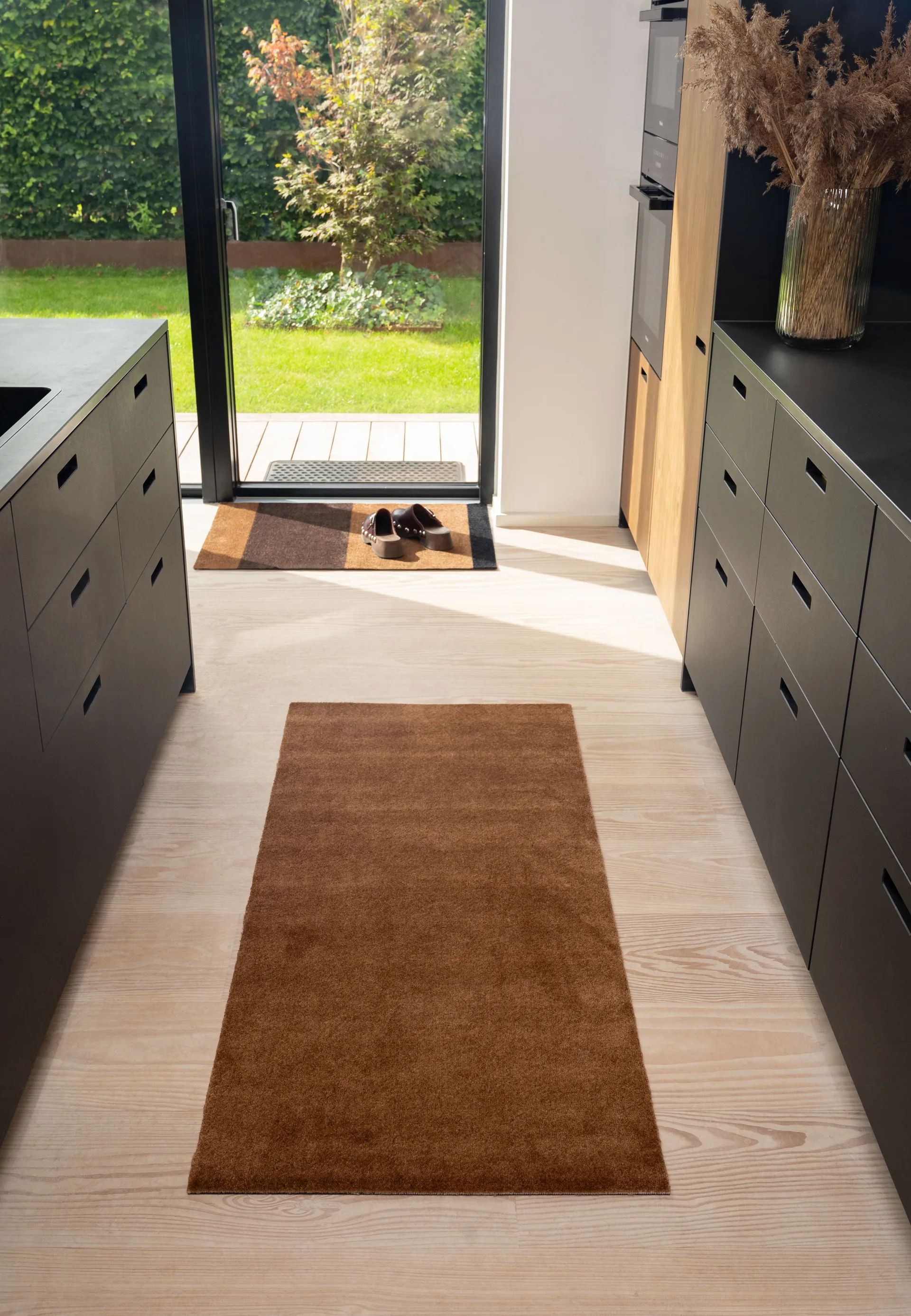 Unicolor gångmatta, Cognac, 90x200 cm tica copenhagen
