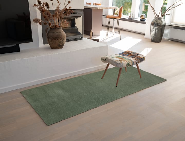 Unicolor gångmatta, Dusty green, 90x200 cm tica copenhagen