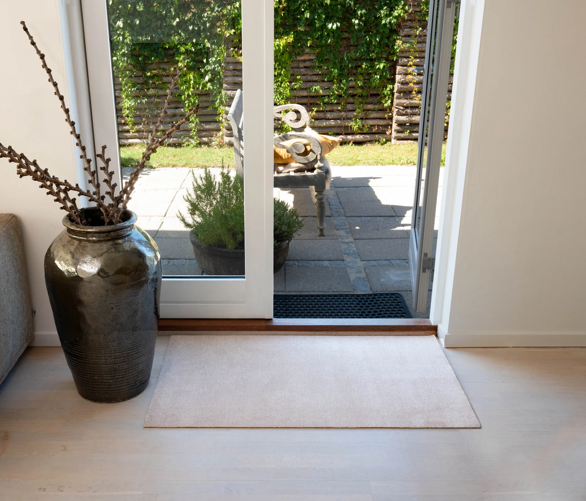 Unicolor gångmatta, Ivory, 67x120 cm tica copenhagen