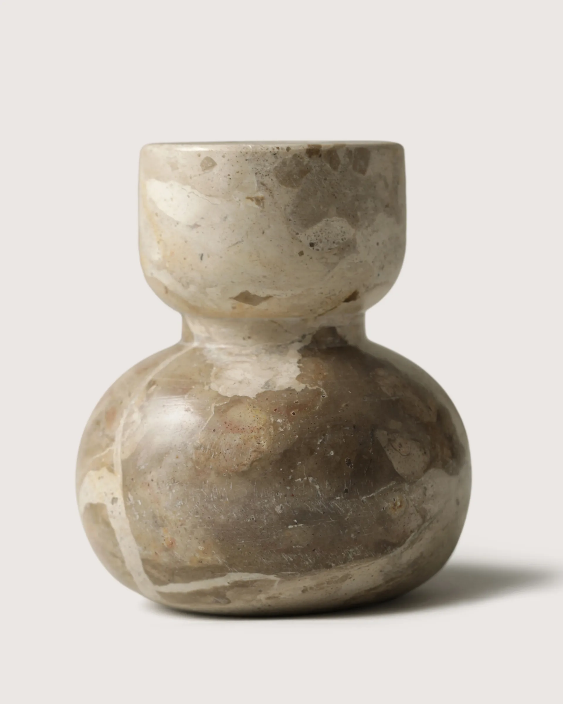 Asker ljusstake 10 cm, Beige Tinted