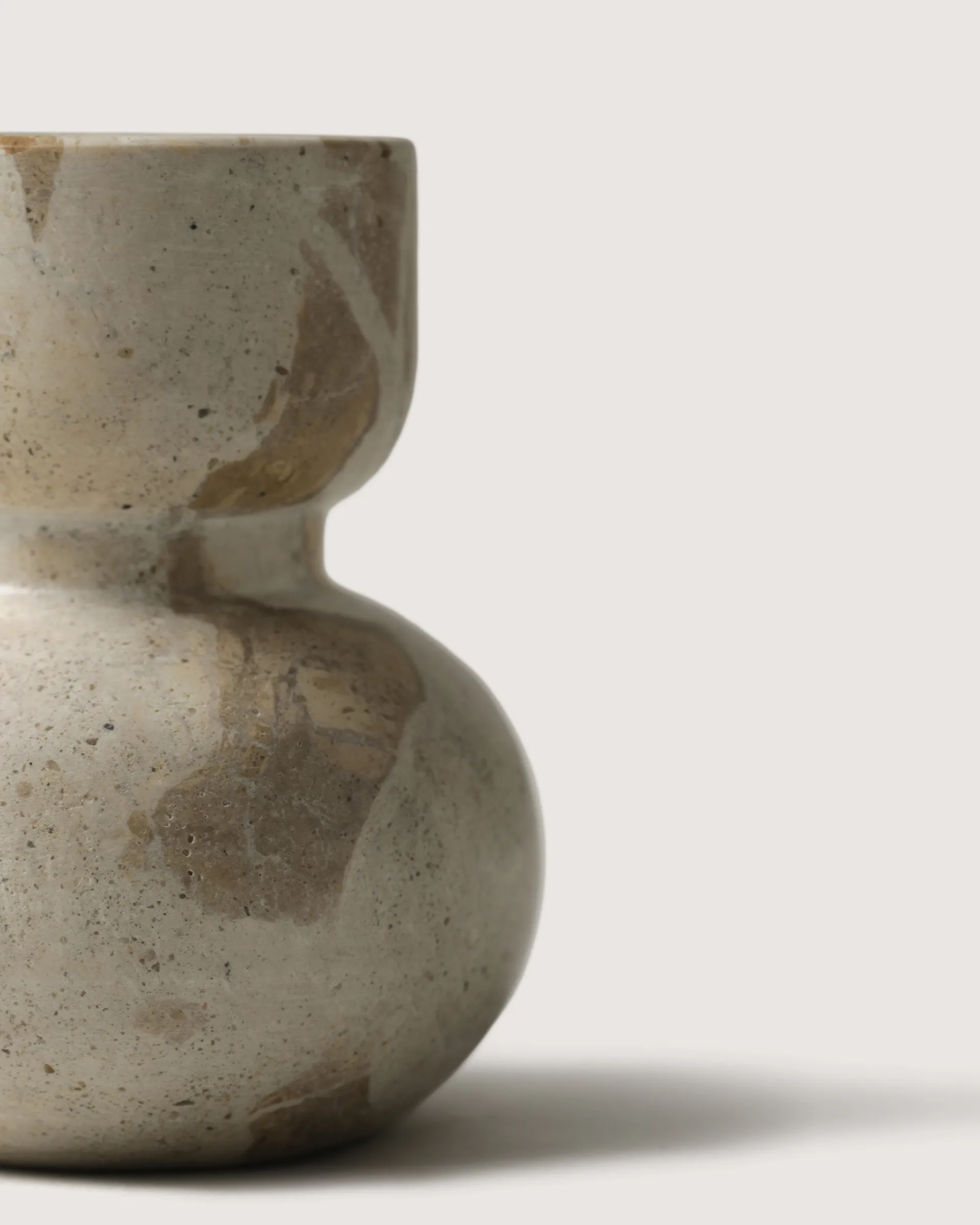 Asker ljusstake 10 cm, Beige Tinted