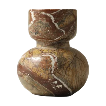 Asker ljusstake 10 cm - Red - Tinted