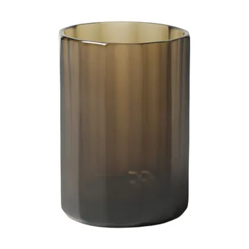 Aspelin ljuslykta Ø8x11 cm - Brown - Tinted