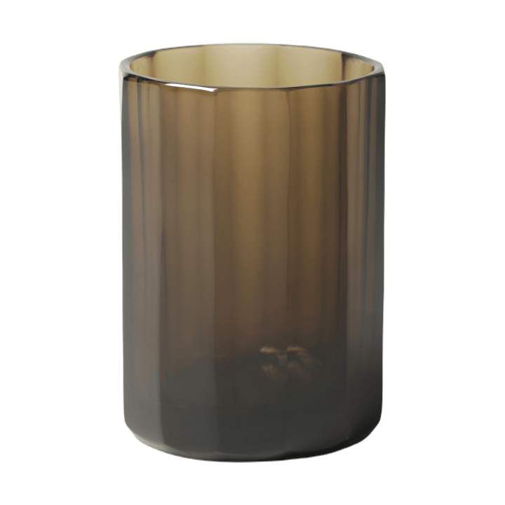 Aspelin ljuslykta Ø8x11 cm - Brown - Tinted
