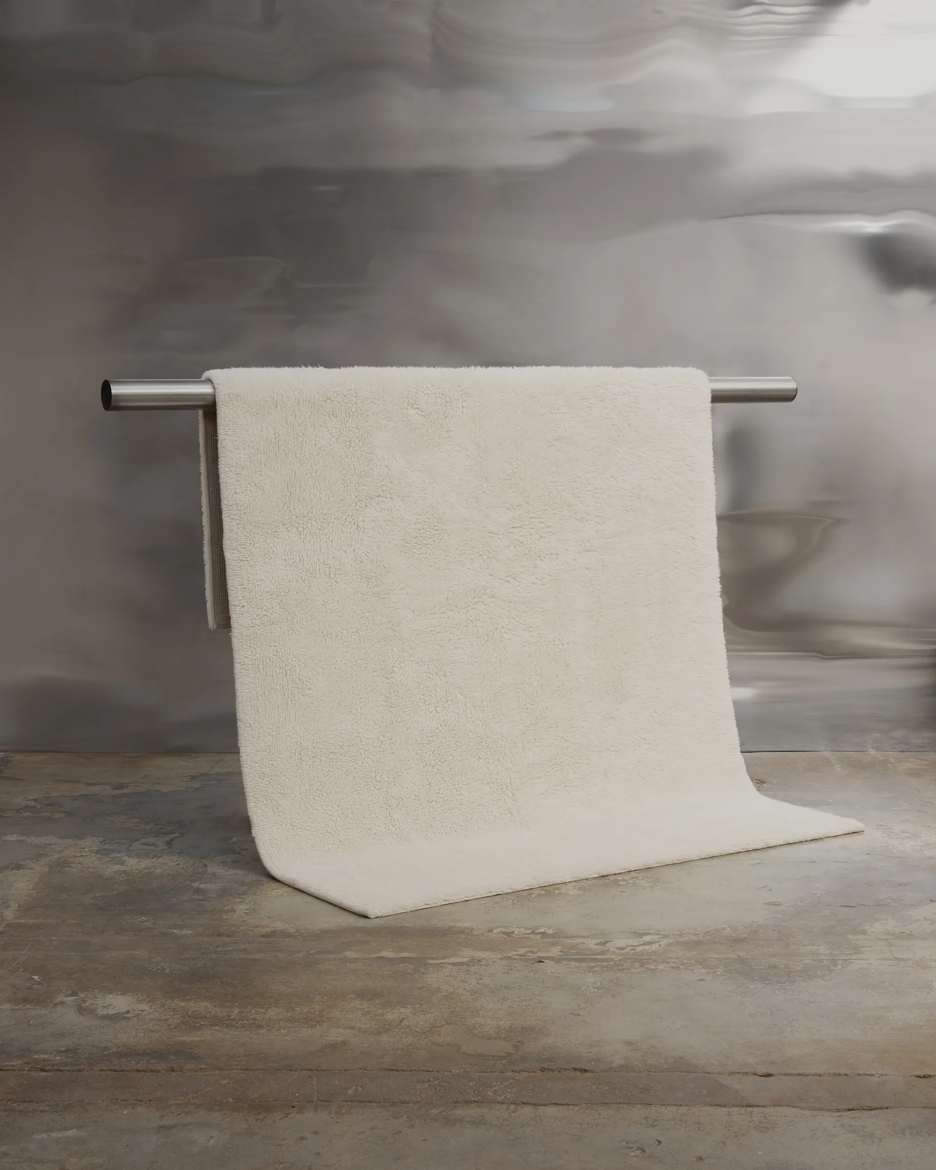 Bergius ullmatta 250x350 cm, Offwhite Tinted