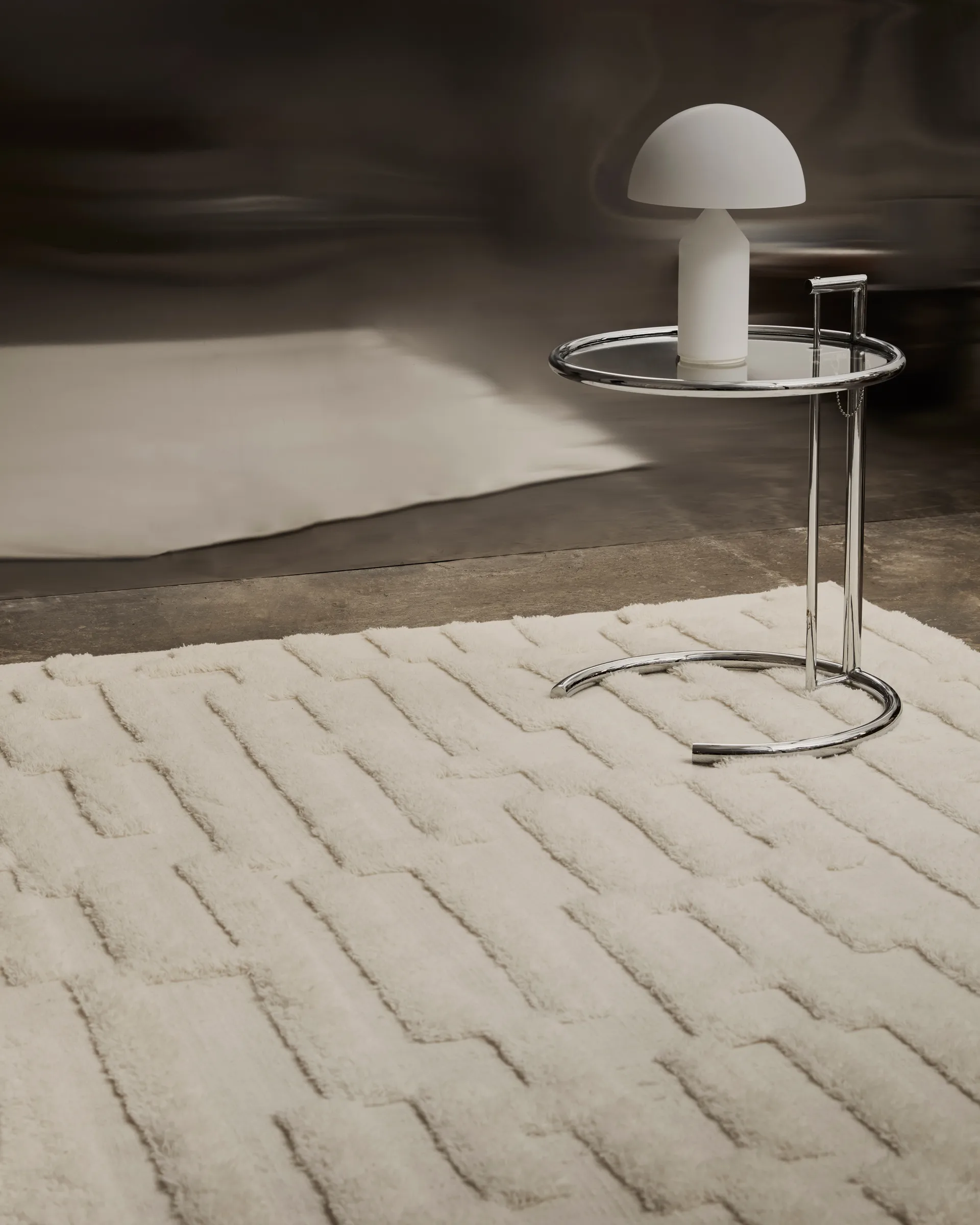 Bielke ullmatta 160x230 cm, Offwhite Tinted