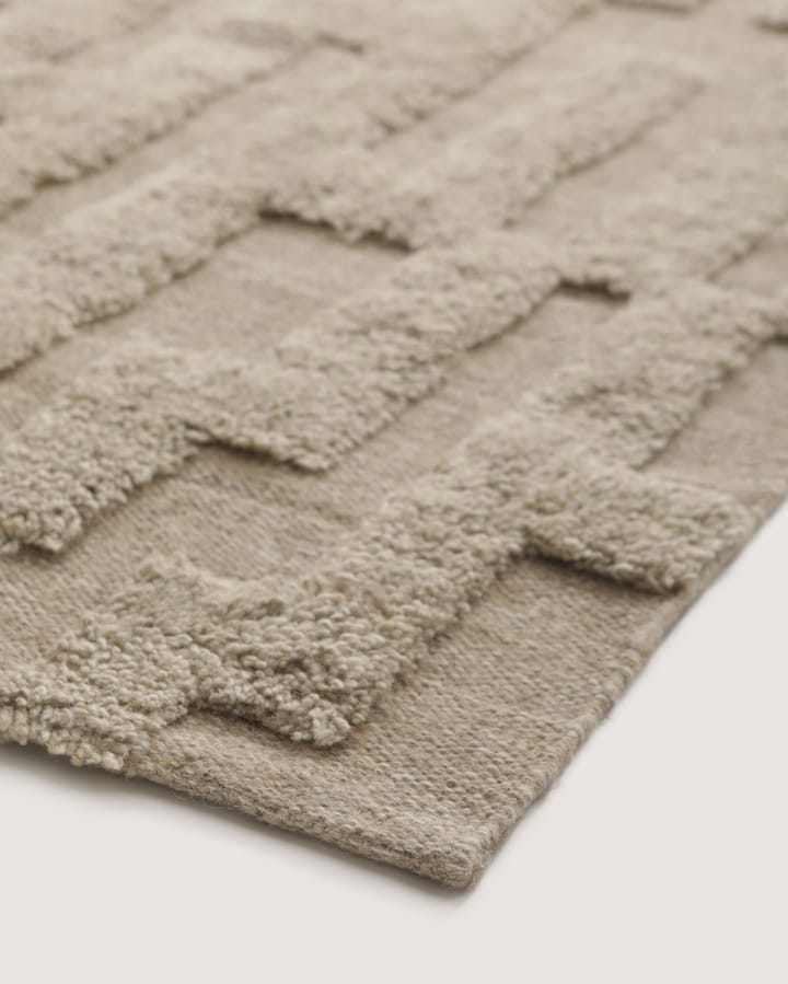 Bielke ullmatta 190x290 cm, Beige-melange Tinted