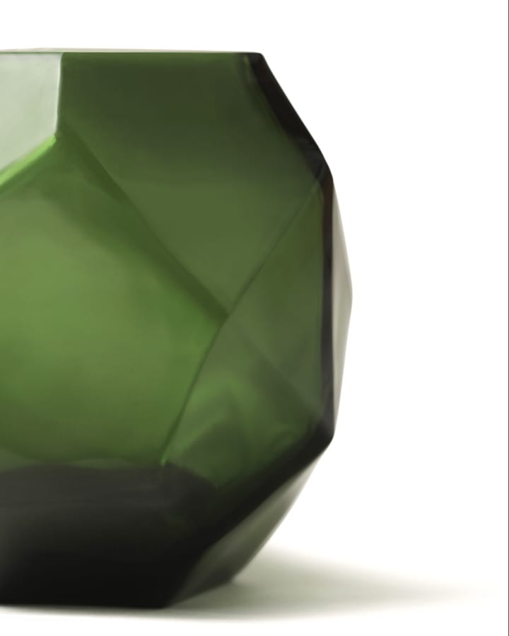 Bjork ljuslykta Ø9x10 cm - Green - Tinted