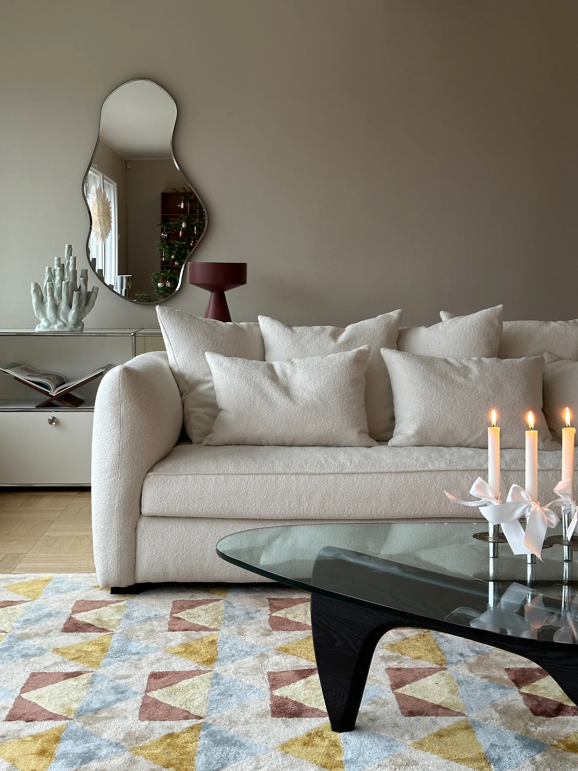 Cornell soffa, Bouclé off white Tinted