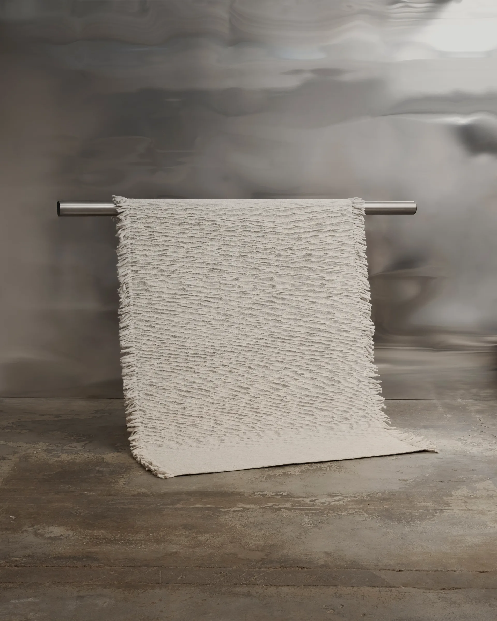Fagerlund ullmatta 200x300 cm, Beige-offwhite Tinted