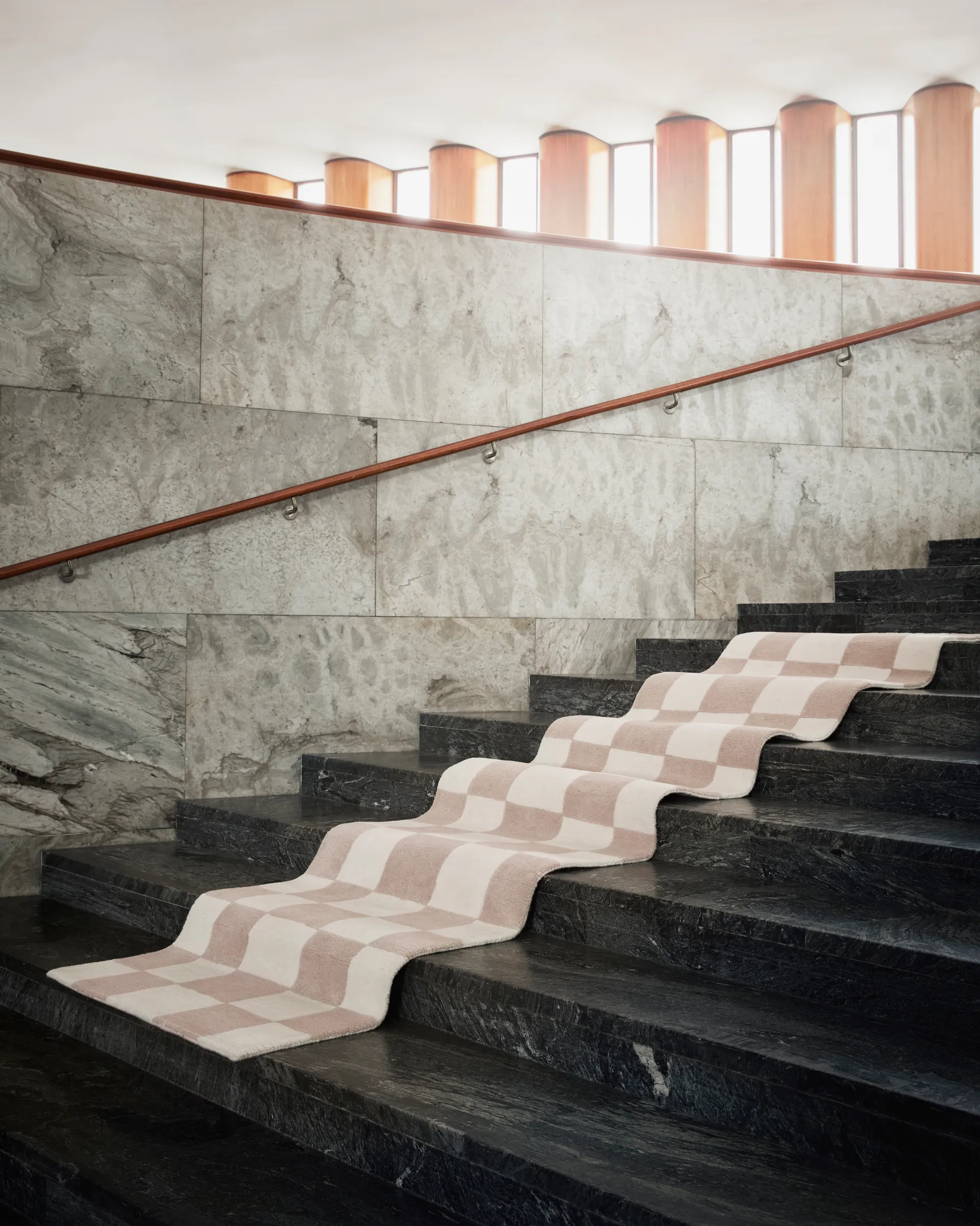 Hafstrom gångmatta ull 80x250 cm, Beige-white Tinted