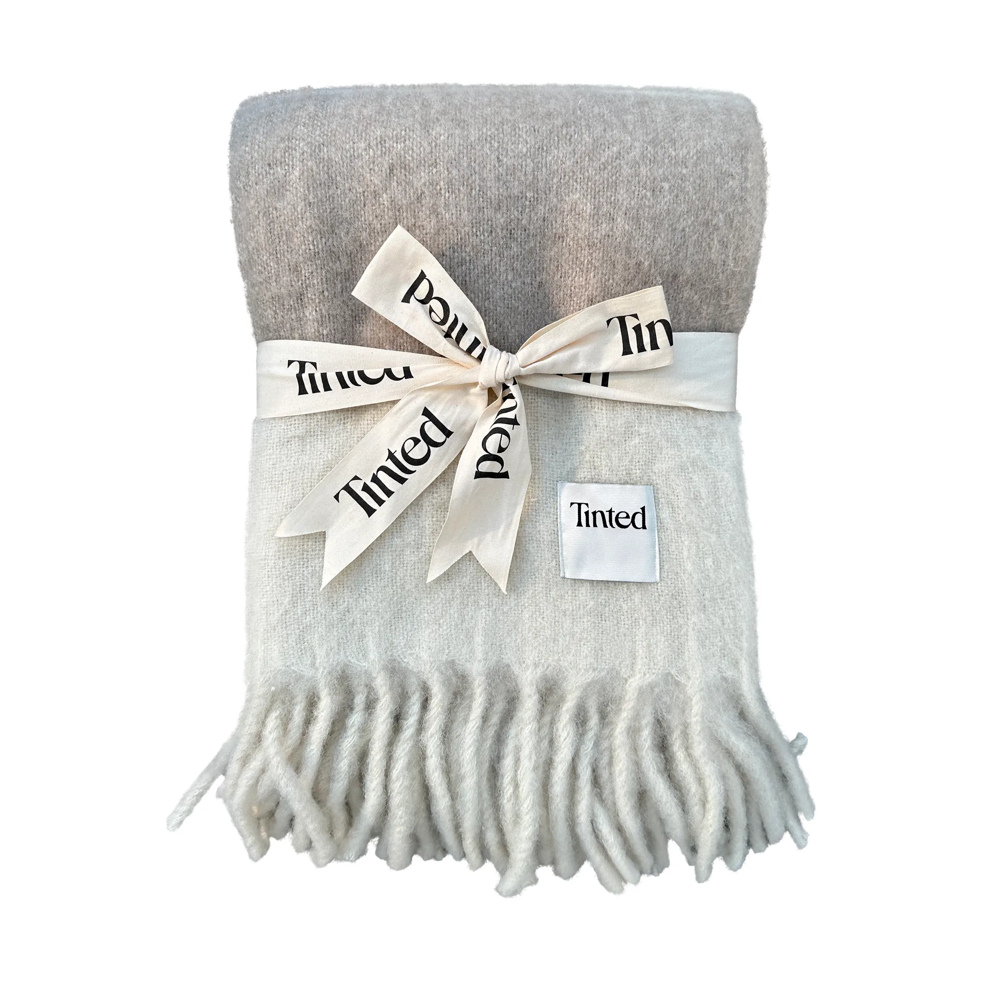 Hemple ullpläd 130x170 cm, Beige-offwhite Tinted