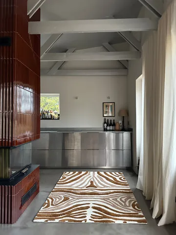 Jepson ullmatta 130x180 cm - Brown-off white - Tinted