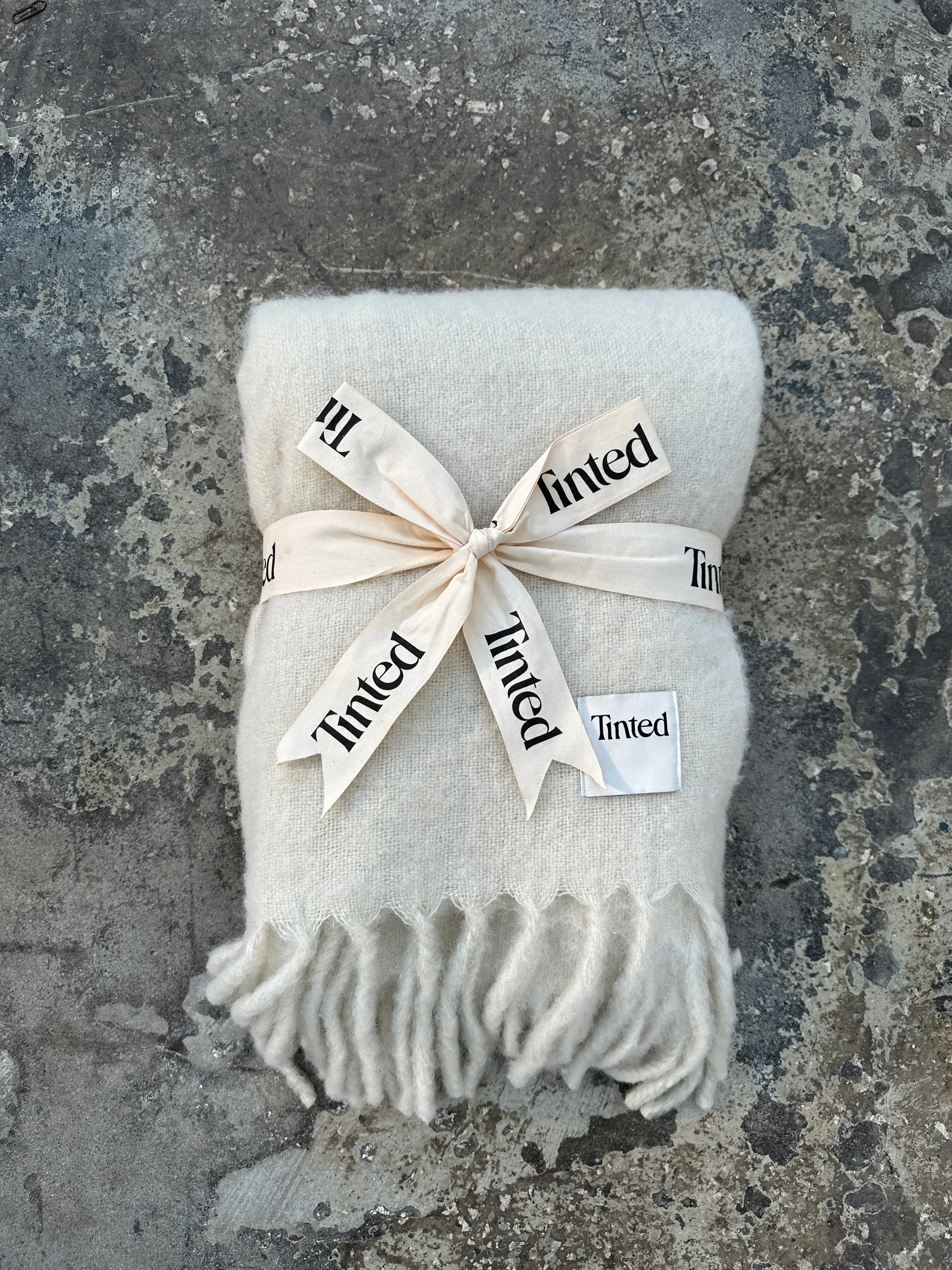 Jungberg ullpläd 130x170 cm, Offwhite Tinted