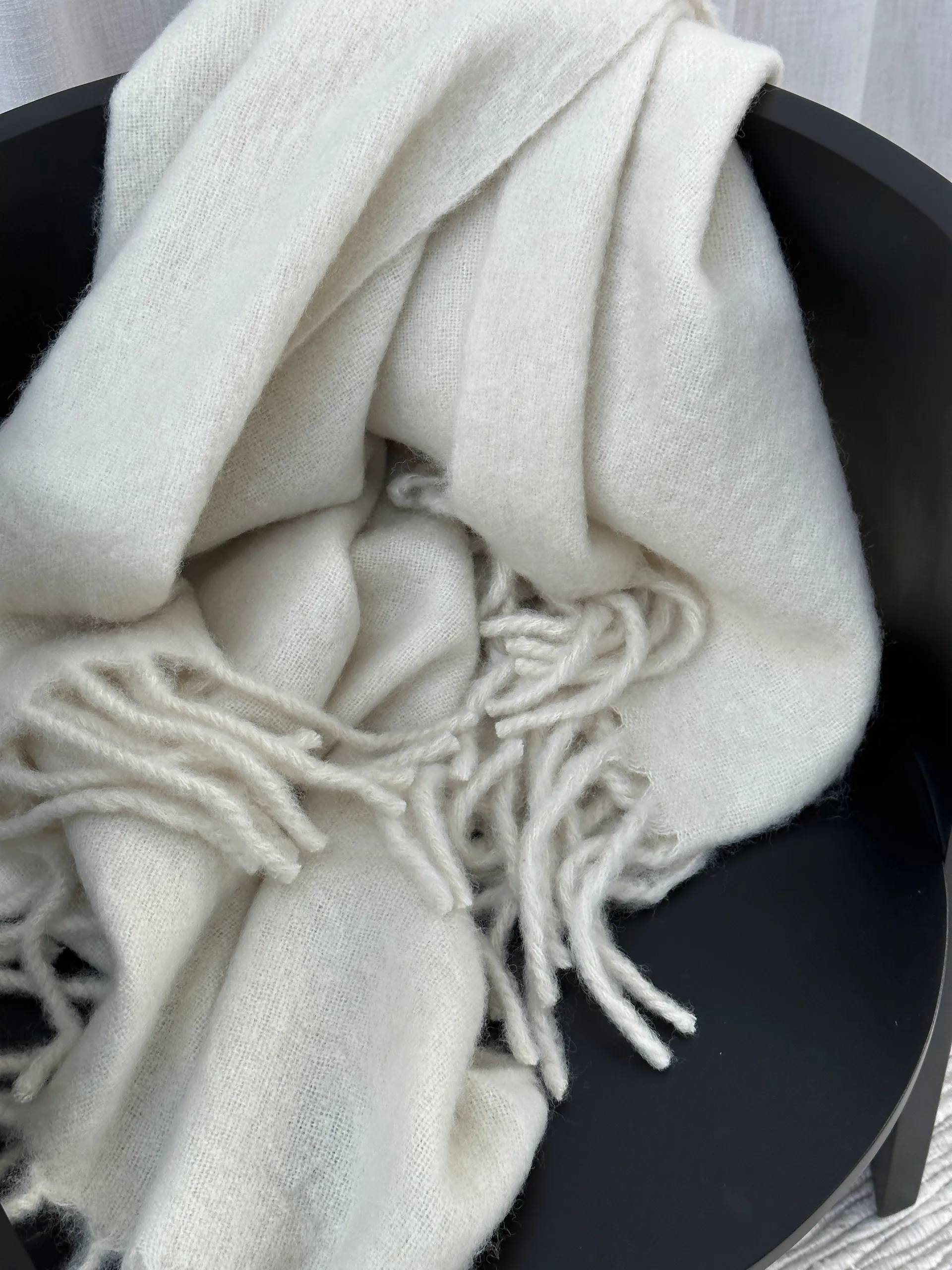 Jungberg ullpläd 130x170 cm, Offwhite Tinted