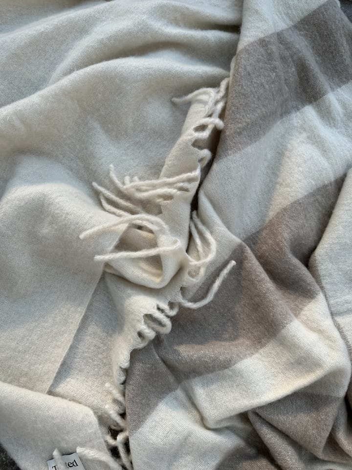 Jungberg ullpläd 130x170 cm, Offwhite Tinted