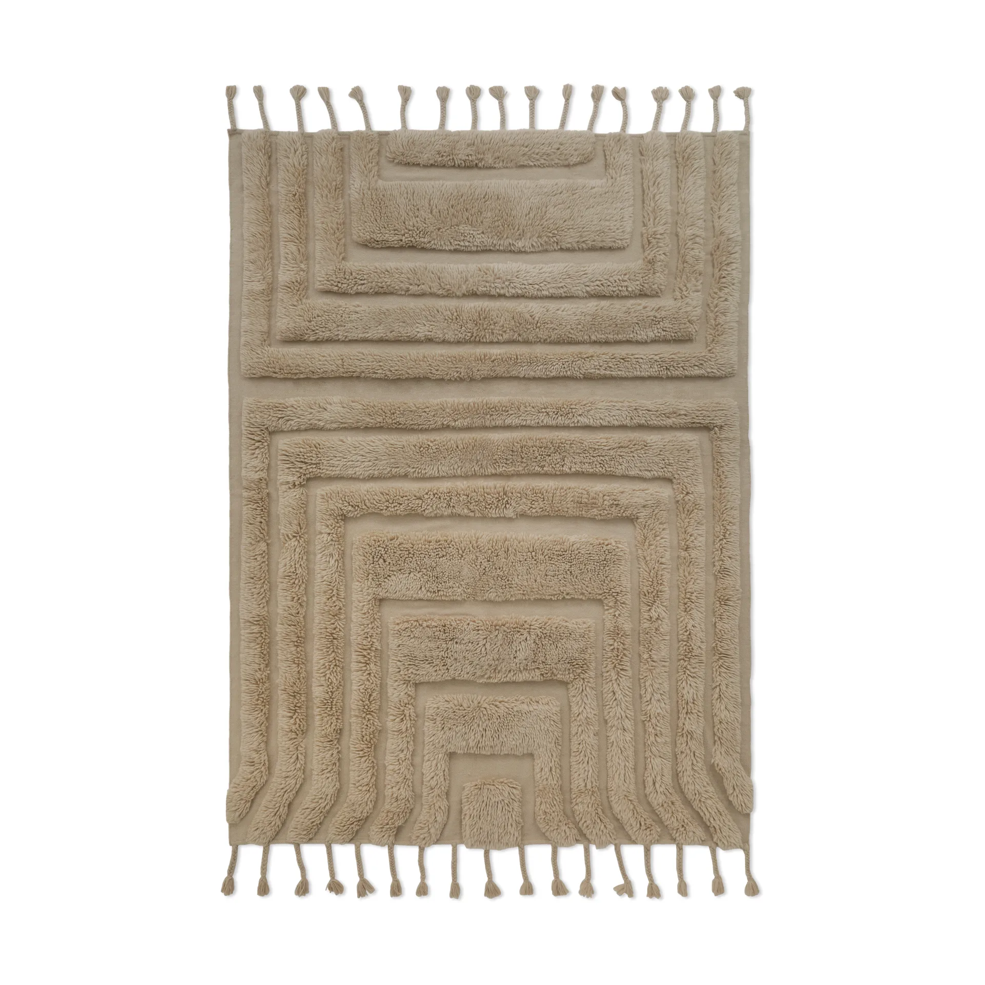 Kask ullmatta 250x350 cm, Beige Tinted