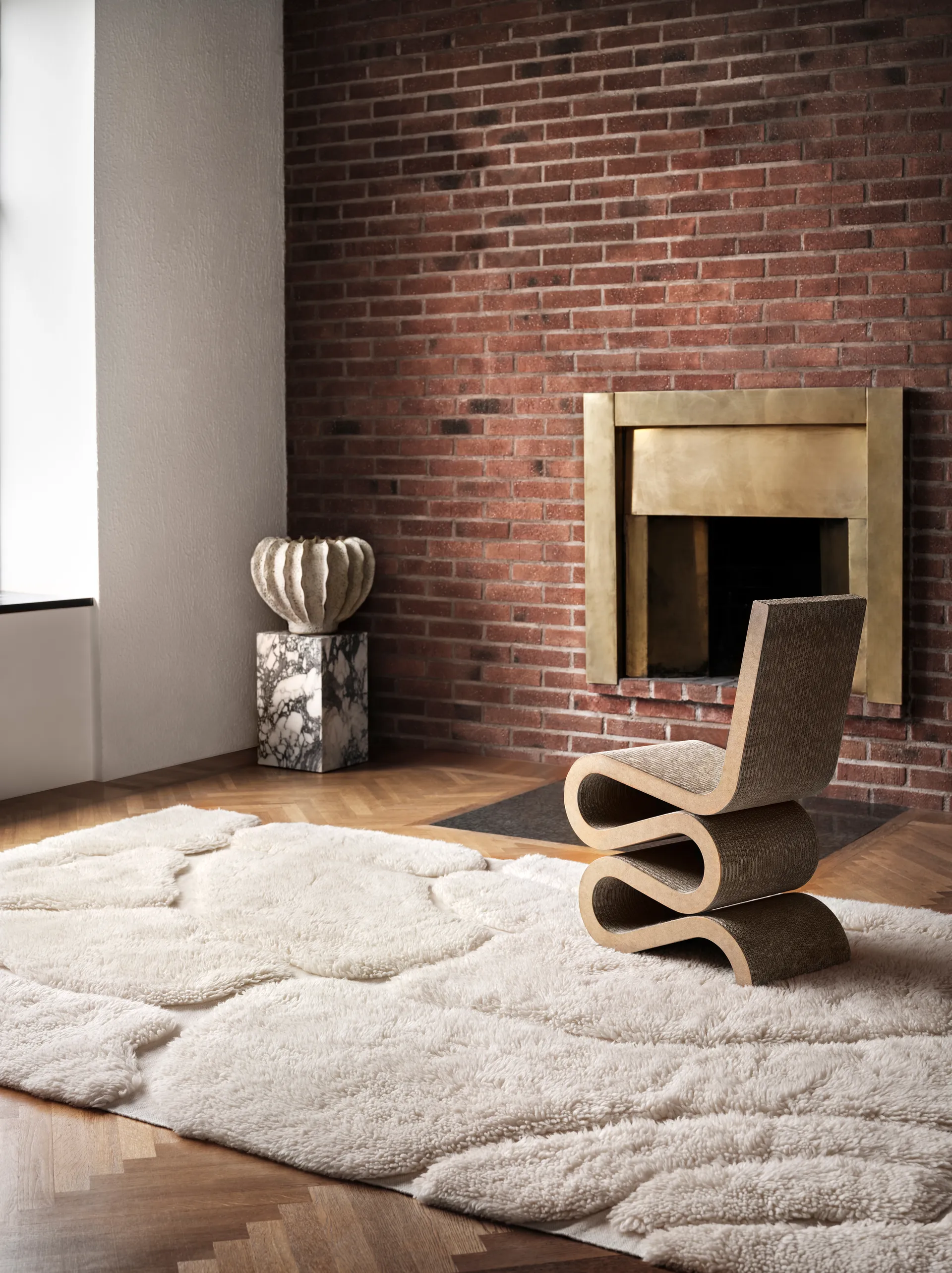 Kullin ullmatta 200x300 cm, Offwhite Tinted