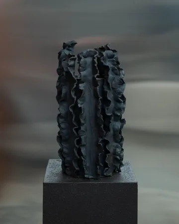 Melera vas - Black, 33x16 cm - Tinted
