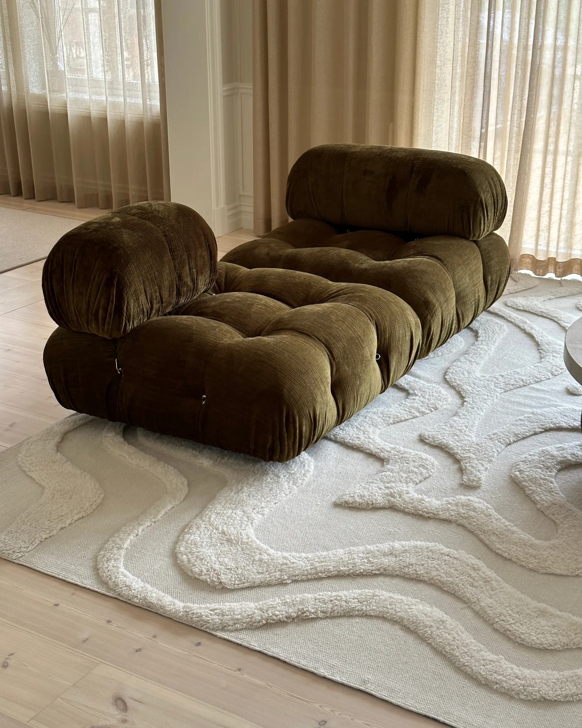 Norlander ullmatta 180x240 cm, Offwhite Tinted
