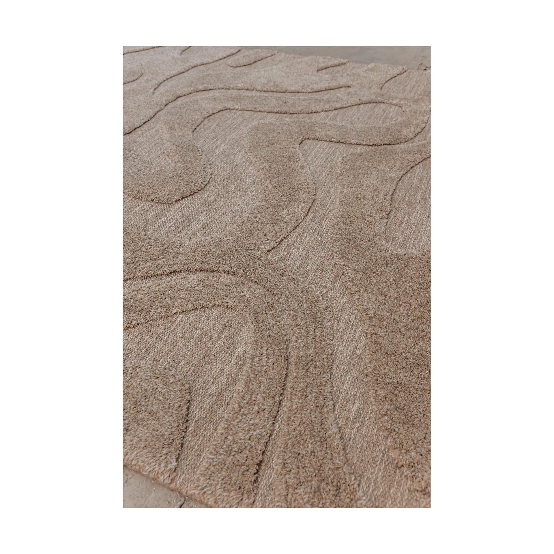 Norlander ullmatta 300x400 cm, Beige-melange Tinted