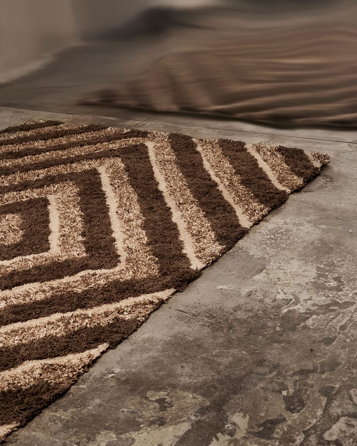 Stenborg ullmatta 170x240 cm, Brown Tinted