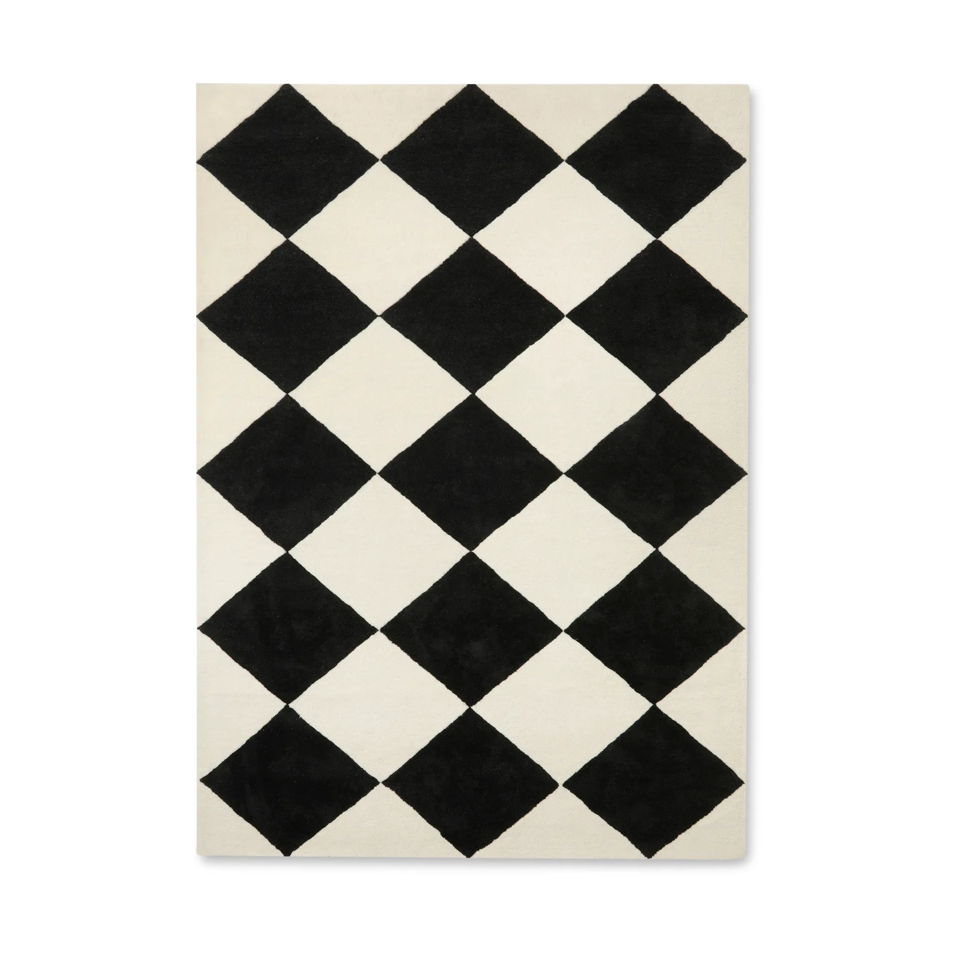 Tenman ullmatta 170x240 cm, Black-white Tinted