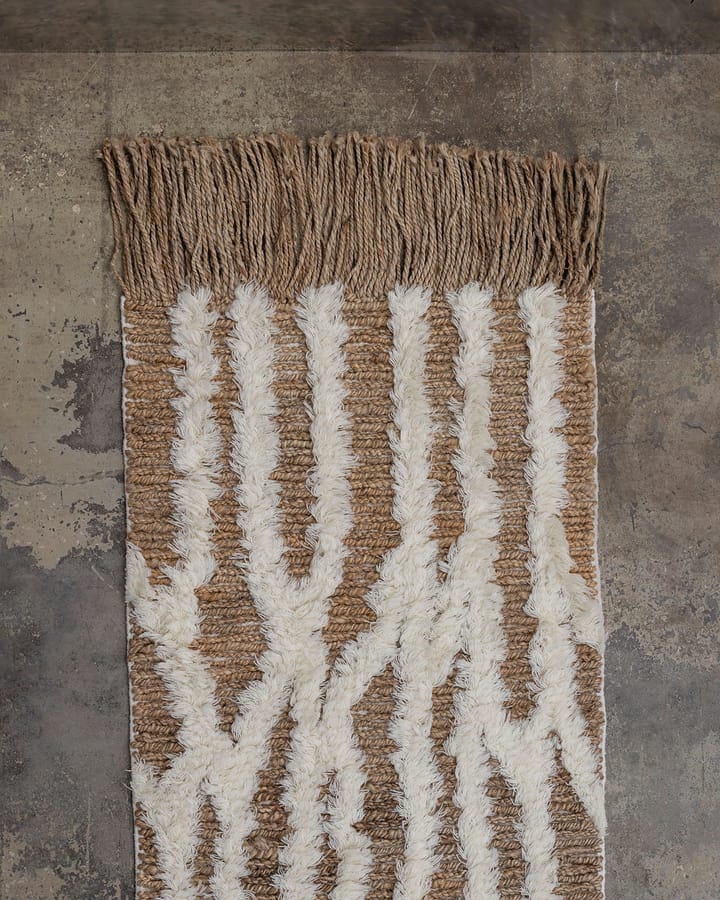 Wahl gångmatta jute 80x250 cm - Brown-offwhite - Tinted