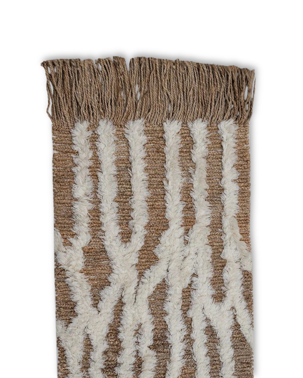 Wahl gångmatta jute 80x300 cm, Brown-offwhite Tinted