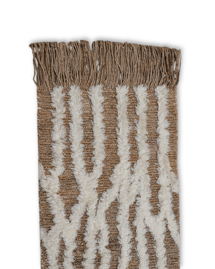 Wahl gångmatta jute 80x300 cm - Brown-offwhite - Tinted