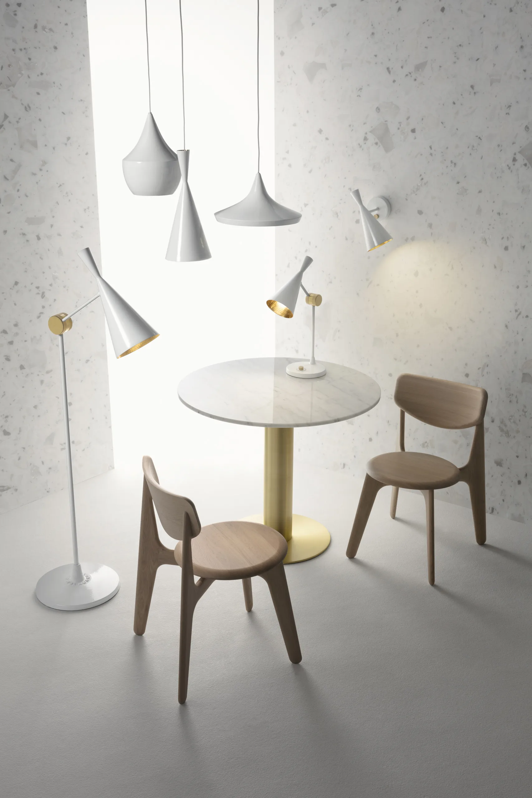 Beat Wide pendel LED Ø36 cm, White Tom Dixon