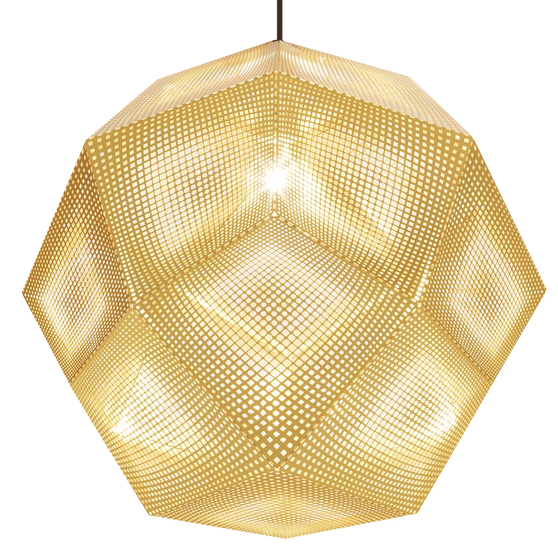 Etch taklampa 50 cm, Mässing Tom Dixon