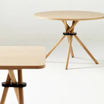Flash soffbord 80x80 cm - Koppar-mässingsstativ - Tom Dixon