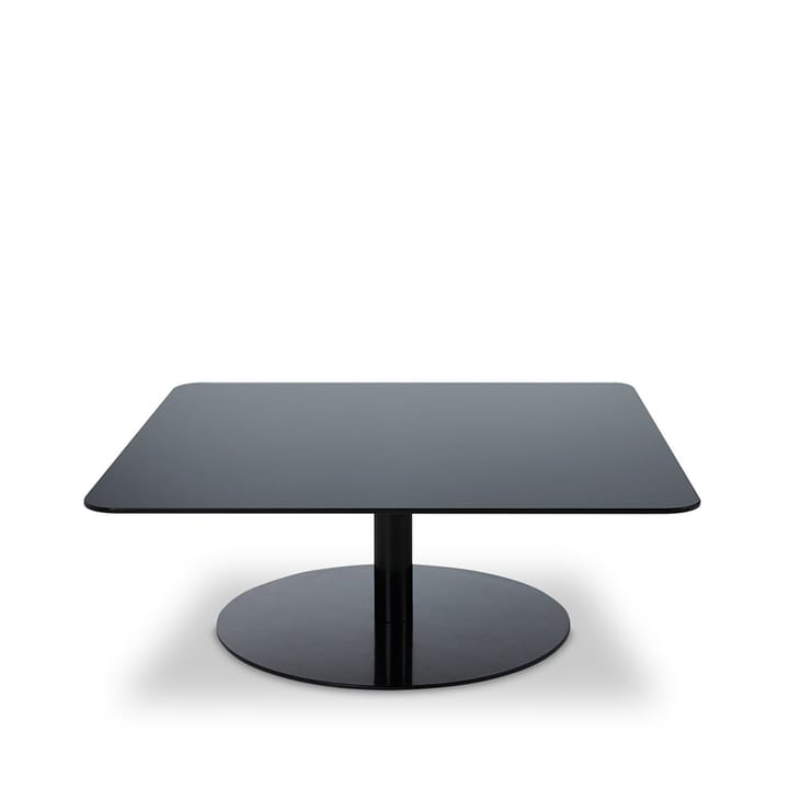 Flash soffbord 80x80 cm - Svart spegelglas-svart stativ - Tom Dixon
