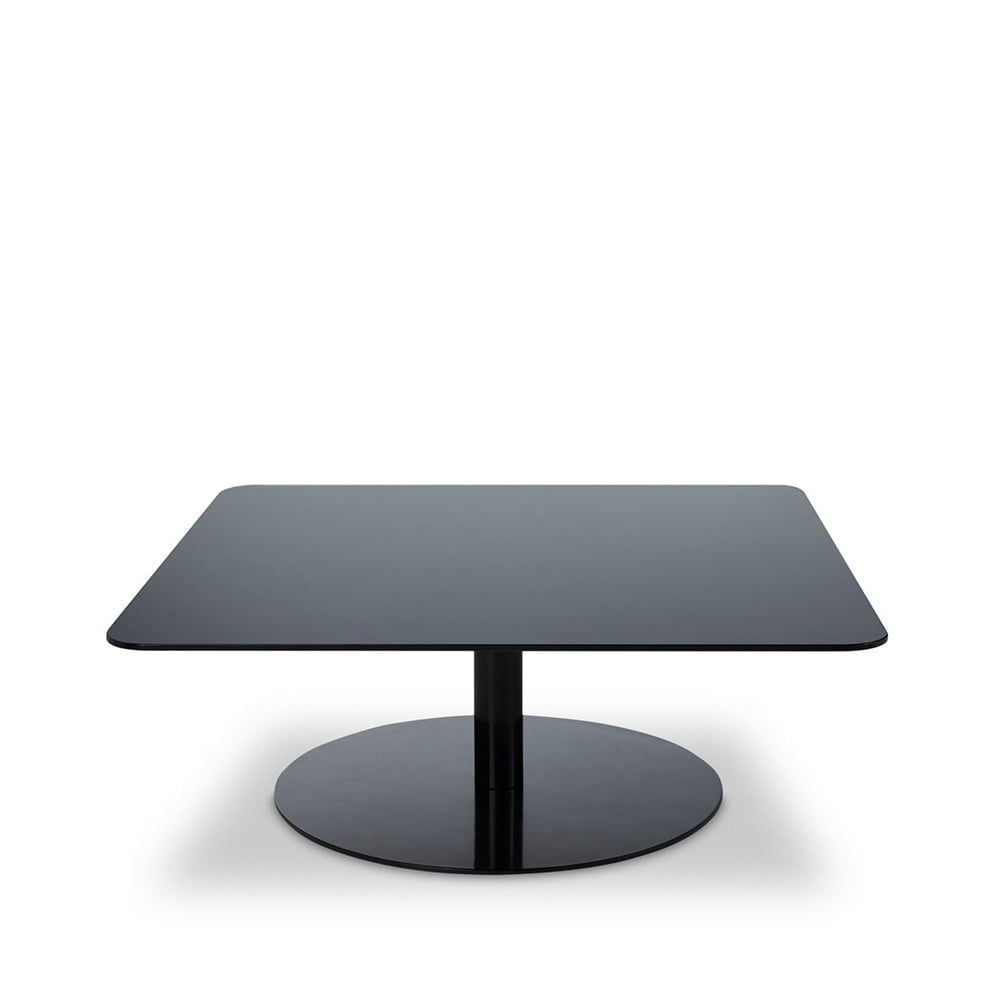 Tom Dixon Flash soffbord 80x80 cm Svart spegelglas-svart stativ