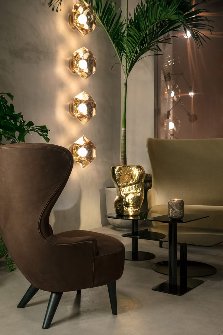 Flash soffbord runt, Svart-svart stativ Tom Dixon