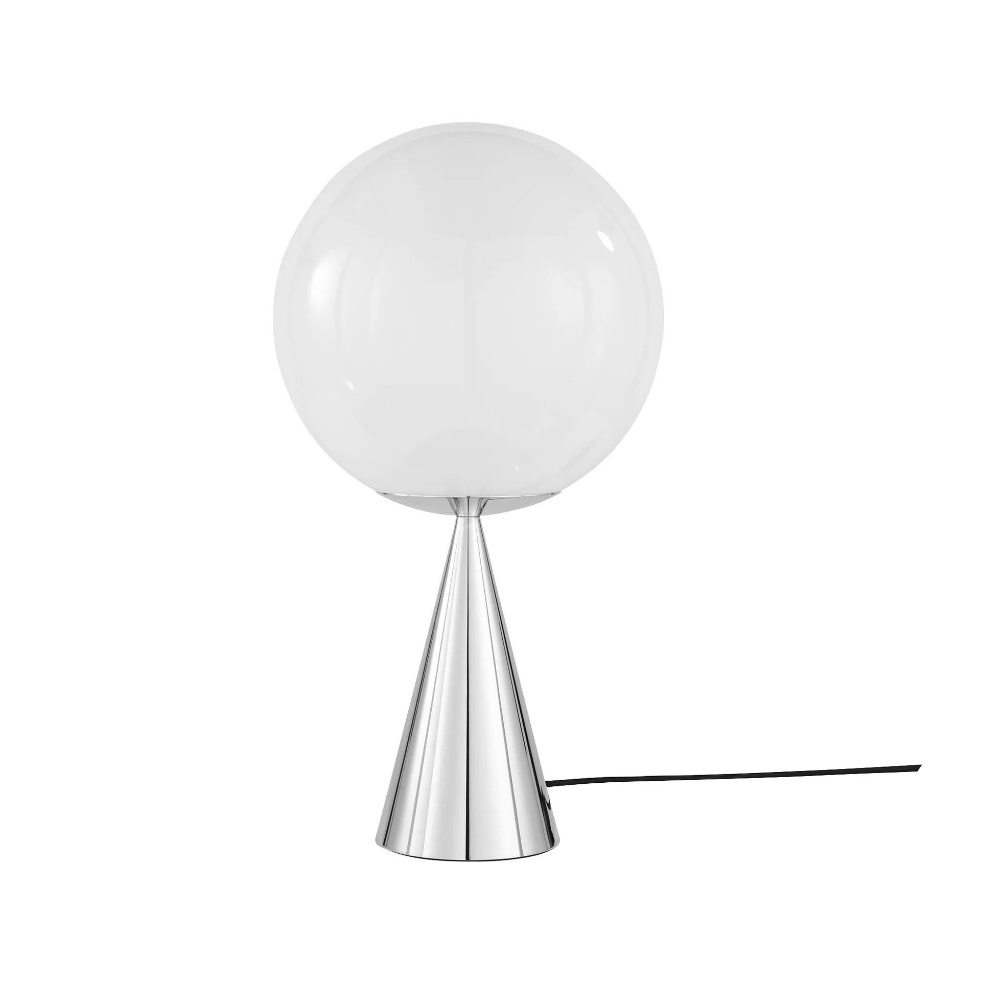 Globe fat bordslampa LED 46,5 cm, Opal-silver Tom Dixon