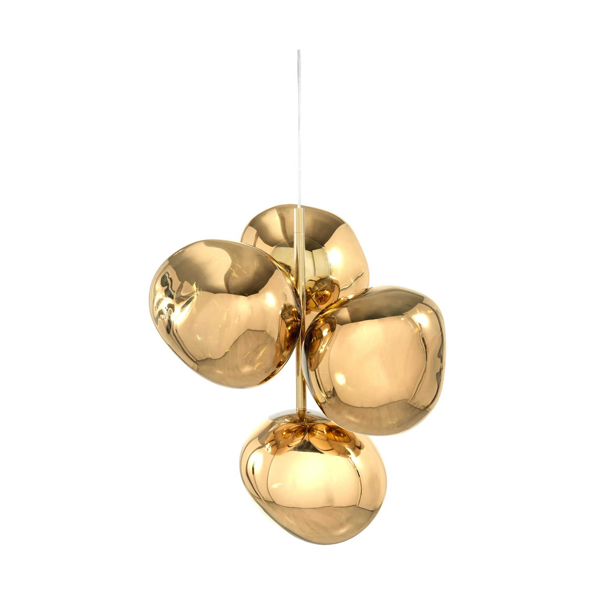 Melt Chandelier mini takkrona LED 63,4 cm, Gold Tom Dixon