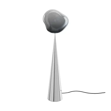 Melt Cone fat golvlampa LED 174,5 cm - Nickel-silverfärgad - Tom Dixon