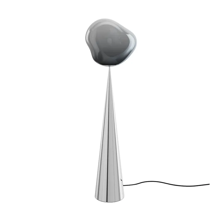 Melt Cone fat golvlampa LED 174,5 cm - Nickel-silverfärgad - Tom Dixon