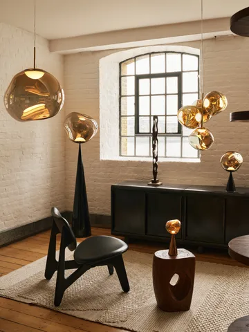Melt pendel LED - Bronze (brons), mini 27x28 cm - Tom Dixon