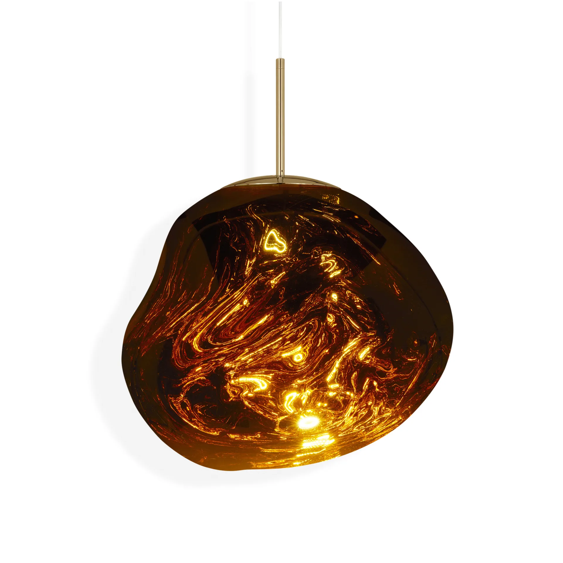 Melt pendel LED, Gold (guld), medium 50x50 cm Tom Dixon