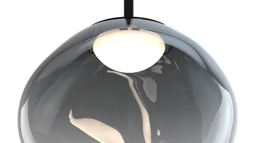 Melt pendel LED - Nickel, mini 27x28 cm - Tom Dixon