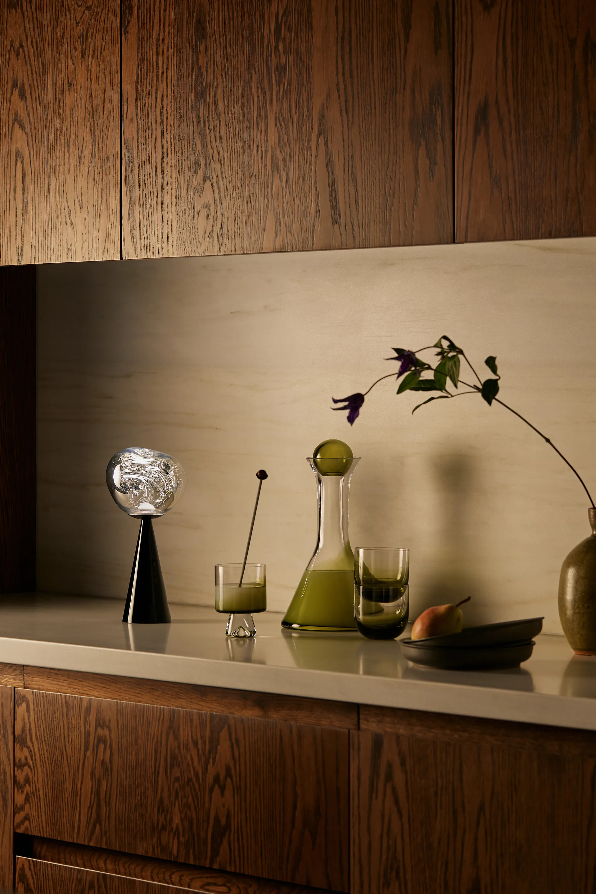 Melt portabel LED bordslampa 28,5 cm, Svart Tom Dixon